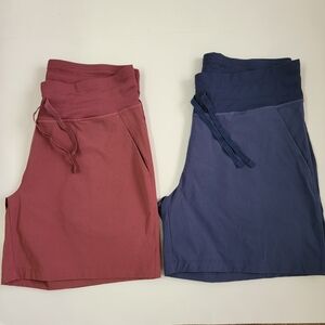Bundle Tuff Athletics Womens Hybrid Shorts PullOn Drawstring Pockets Stretch. M